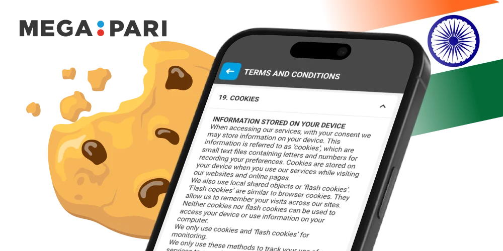 Cookies usage and privacy settings on Megapari India